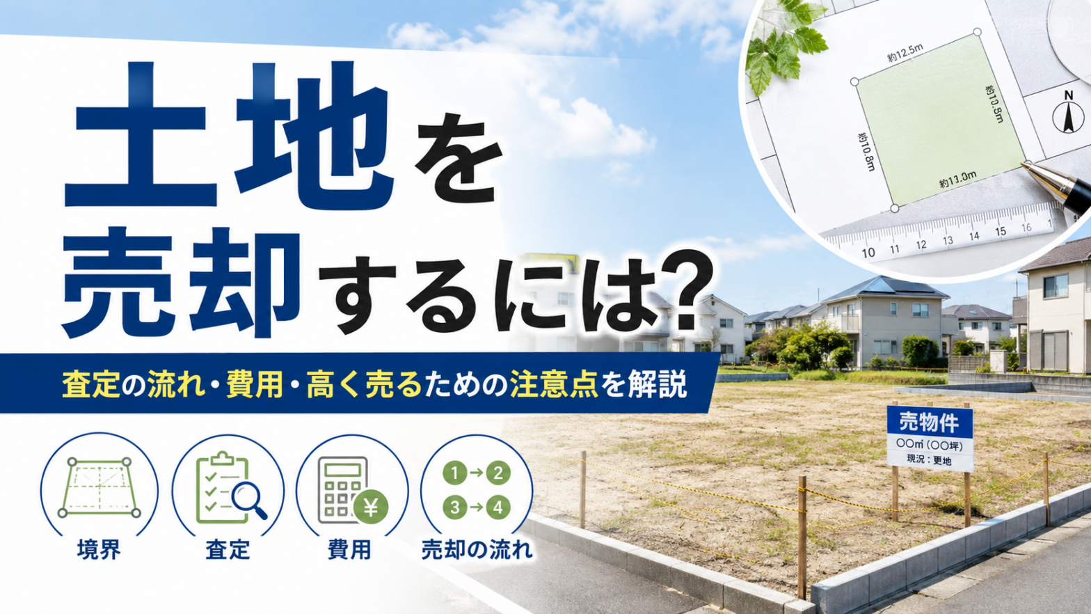 土地を売却するには？査定の流れ・費用・高く売るための注意点をわかりやすく解説